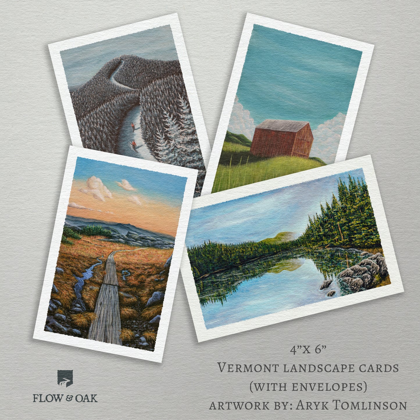 4"x6" Vermont Landscape Cards