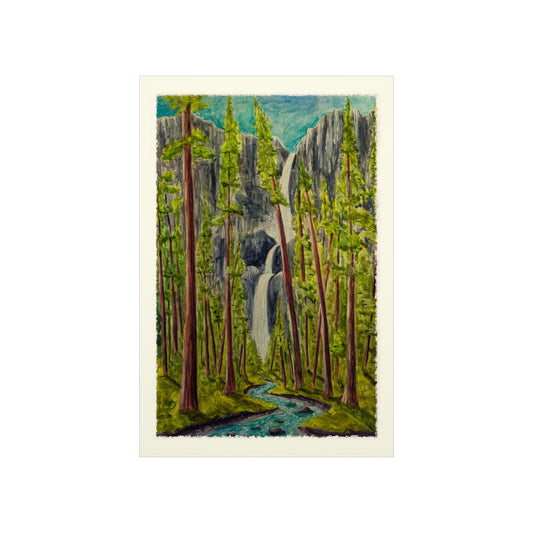 Yosemite Falls Watercolor